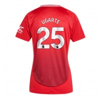 Camiseta Manchester United Manuel Ugarte #25 Primera Equipación para mujer 2024-25 manga corta